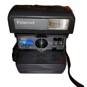 Polaroid One Step Instant Camera W/Strap 600 Film Vintage Talking Cam FOR PARTS
